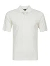 Alpha Industries Button-placket Cotton Polo Shirt In White
