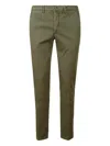 Alpha Industries Buttoned-pocket Cotton Trousers In Green