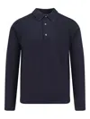 Alpha Industries Buttoned Polo Shirt In Blue