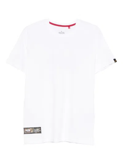 Alpha Industries Camo Label T-shirt In White