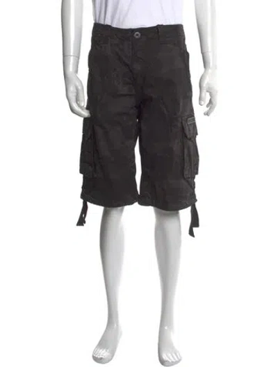 Pre-owned Alpha Industries Camouflage Print Cargo Shorts W/ Tags In Multi