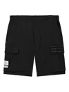 Alpha Industries Cargo-pocket Label-detail Shorts In Black