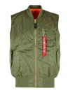 Alpha Industries Men S Ma-1 Heritage Vest Sage In Green