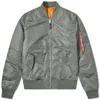 Alpha Industries L2b Loose Fit Flight Jacket - Reversible In Green