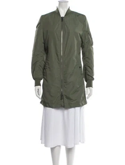 Pre-owned Alpha Industries Coat In Green