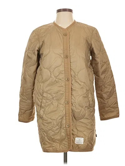 Pre-owned Alpha Industries Coat In Tan