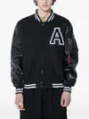 Alpha Industries Pu College Jacket Men College Jacket Black In Black