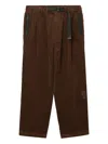 Alpha Industries Corduroy Pleated Trousers In Brown