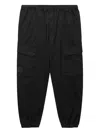 Alpha Industries Cotton Blend Cropped Trousers In Black