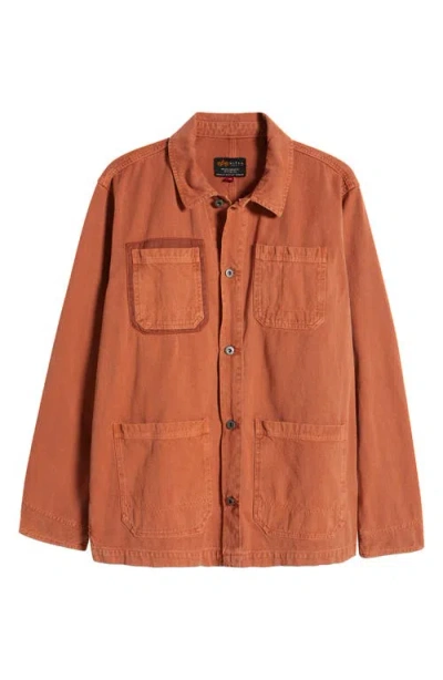Alpha Industries Cotton Chore Coat In Muted Saffron