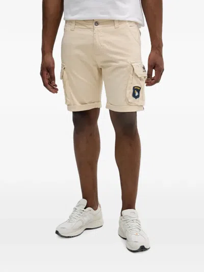 Alpha Industries Crew Logo-patch Cargo Shorts In Multi