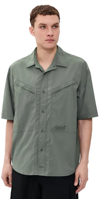 Alpha Industries Cwu 27/p Relaxed Shirt Fied Grey In Gray