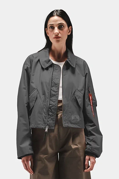 Alpha Industries Cwu 36/p Relaxed Flight Jacket In Field Gray, Women's At Urban Outfitters