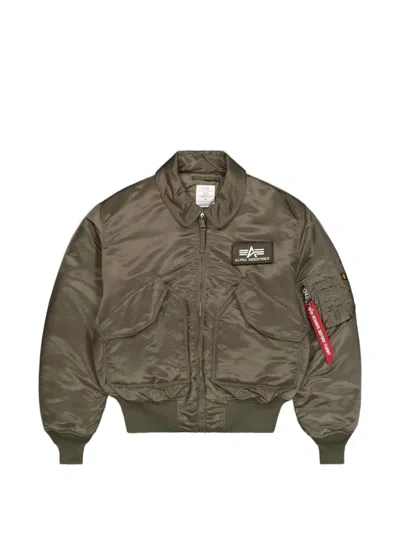 Alpha Industries Cwu 45 Bomber Jacket In Green