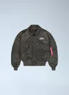 Alpha Industries Cwu 45 Heritage Bomber Jacket In Green