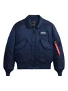 Alpha Industries Cwu 45/p Bomber Jacket In Blue