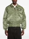 Alpha Industries Cwu-45 Heritage Bomber Jacket In Green