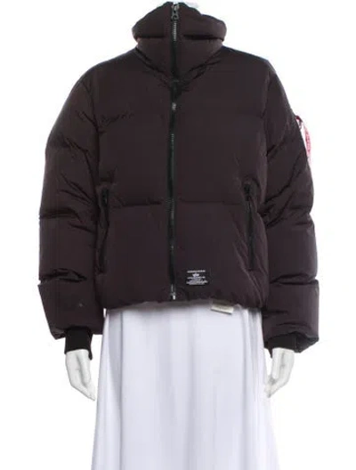Pre-owned Alpha Industries Down Jacket In Brown