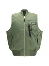 Alpha Industries Zip Pocket Gilets In Green