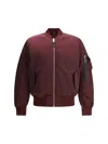 Alpha Industries Down Jackets In Burgundy