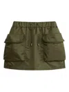 Alpha Industries Drawstring Pocket Mini Skirt In Green