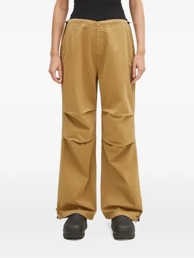 Alpha Industries Drawstring Track Pants In Brown