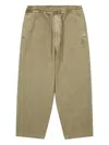 Alpha Industries Elasticated-waist Trousers In Brown