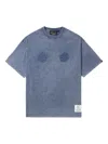 Alpha Industries Embroidered-detail Crew-neck T-shirt In Blue