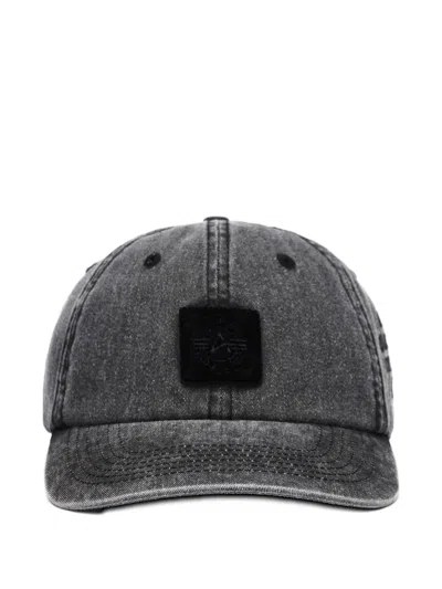 Alpha Industries Embroidered-patch Baseball Cap In Gold
