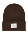 Alpha Industries Essential Beanie In Brown