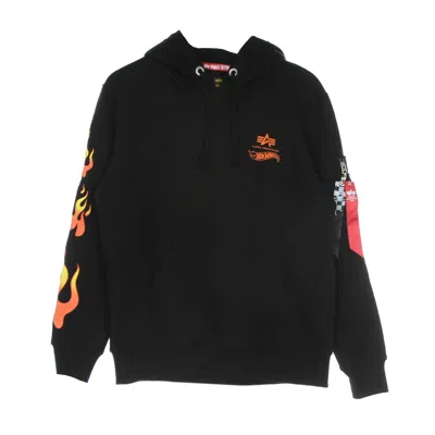 Alpha Industries Flame Hoody X Hot Wheels Men's Hoodie Black