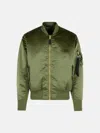 Alpha Industries 'flight' Green Nylon Bomber Jacket In Green