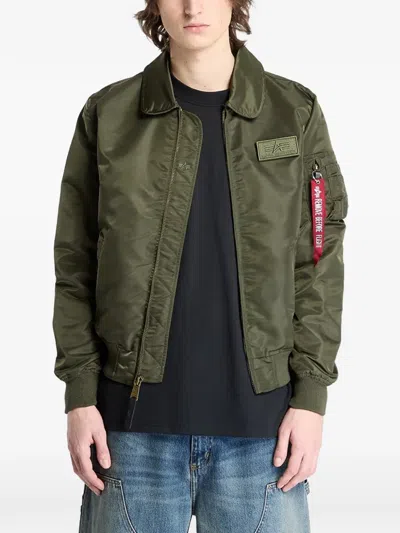 Alpha Industries Flying Tigers Cwu Bomber Jacket In Green