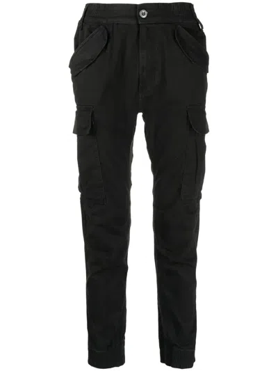 Alpha Industries Front Flap Pocket Trousers In Black