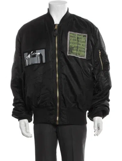 Pre-owned Alpha Industries Graphic Print Bomber Jacket In Multi