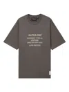 Alpha Industries Graphic-print Crew-neck T-shirt In Brown