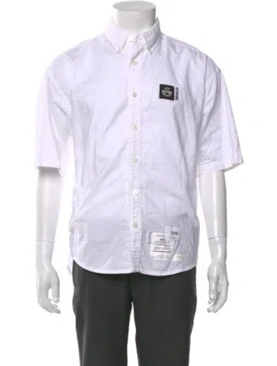 Pre-owned Alpha Industries Graphic Print Short Sleeve Shirt In White