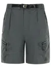ALPHA INDUSTRIES ALPHA INDUSTRIES GREY POLYESTER BERMUDA SHORTS