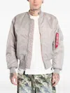 Alpha Industries Heritage Zip Jacket In Gray