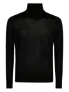 Alpha Industries High-neck Wool Sweater In Black