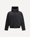 Alpha Industries Drawstring Hooded N-2b Bomber Jacket With Magnetic Closure In Black