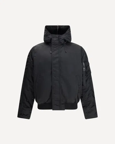 ALPHA INDUSTRIES HOODED BOMBER JACKET