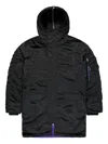 Alpha Industries Hooded Padded Coat In Black