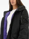 Alpha Industries Long Bomber Jacket "n-3b" In Black