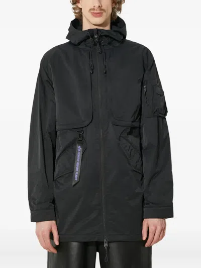 Alpha Industries Hooded Pocket Jacket In Black