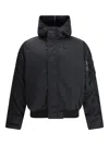 Alpha Industries Drawstring Hooded N-2b Bomber Jacket With Magnetic Closure In Black