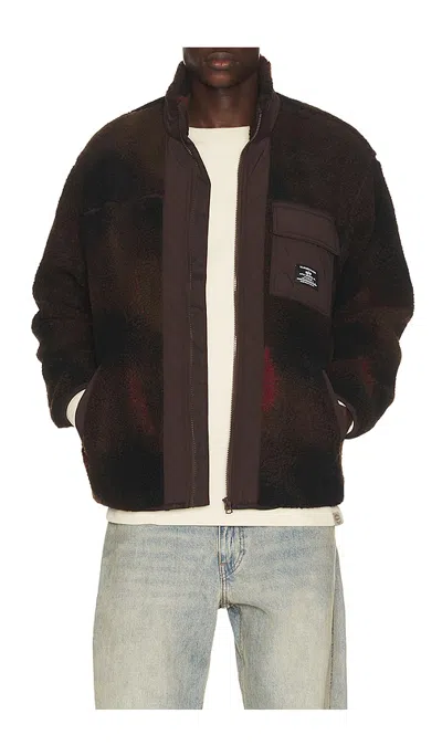 Alpha Industries Houston Relaxed Fit Sherpa Jacket In Hickory
