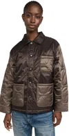 Alpha Industries Insulated Chore Coat Chocolate In Chocolate
