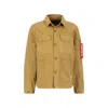 Alpha Industries Jacket  Color Block Overshirt In Brown