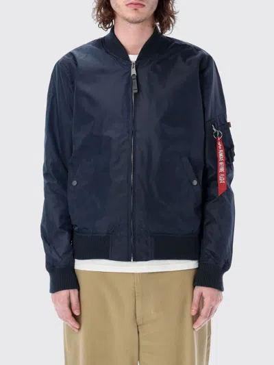 Alpha Industries Ma-1 Heritage Zip-up Bomber Jacket In Blue